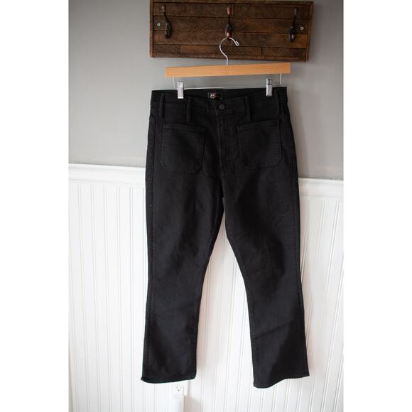 Mother Patch Pocket Insider Ankle Jeans Pitch - Picture 2 of 5